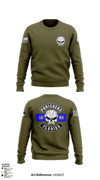 Crew Neck Sweatshirt, Punishers LEMC, , Teamtime, Team time, sublimation, custom sports apparel, team uniforms, spirit wear, spiritwear, sports uniforms, custom shirts, team store, custom team store, fundraiser sports, apparel fundraiser