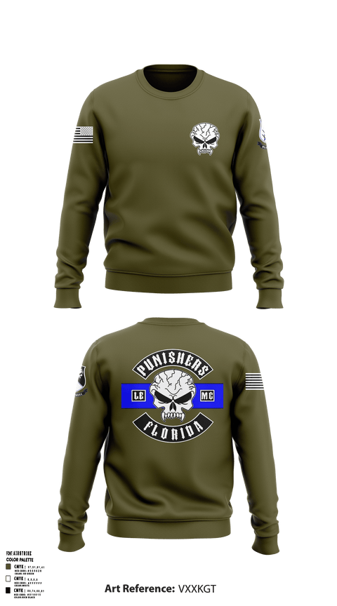 Crew Neck Sweatshirt, Punishers LEMC, , Teamtime, Team time, sublimation, custom sports apparel, team uniforms, spirit wear, spiritwear, sports uniforms, custom shirts, team store, custom team store, fundraiser sports, apparel fundraiser