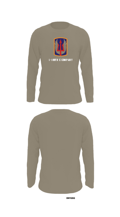 1-169th E Company 39061427 Long Sleeve Performance Shirt - 69