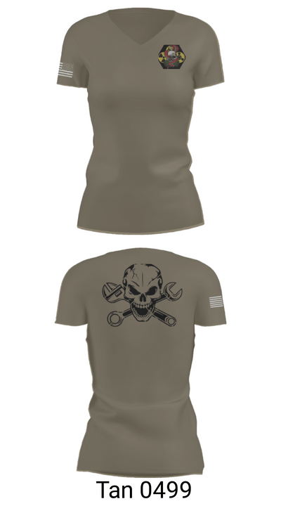 51st Chem 5478070 Women's Short Sleeve V-neck Shirt - 68