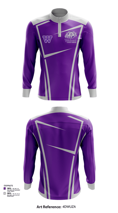 Walnut Middle School 47945312 Quarter Zip Jacket - 116