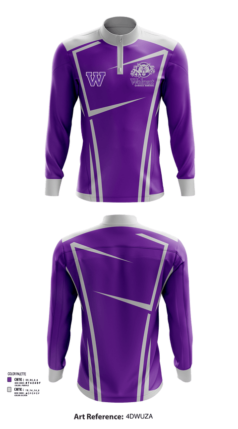 Quarter Zip Jacket, Walnut Middle School, Spirit Store, Teamtime, Team time, sublimation, custom sports apparel, team uniforms, spirit wear, spiritwear, sports uniforms, custom shirts, team store, custom team store, fundraiser sports, apparel fundraiser