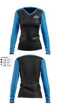 Mg roofing 39790868 Women's Long Sleeve V-neck Shirt - 1
