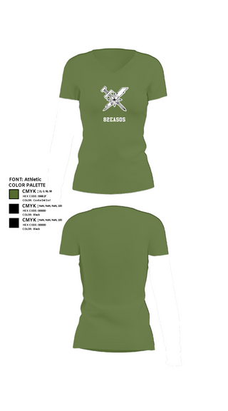 Women's Short Sleeve Vneck Shirt, 82EASOS, Air Force, Teamtime, Team time, sublimation, custom sports apparel, team uniforms, spirit wear, spiritwear, sports uniforms, custom shirts, team store, custom team store, fundraiser sports, apparel fundraiser