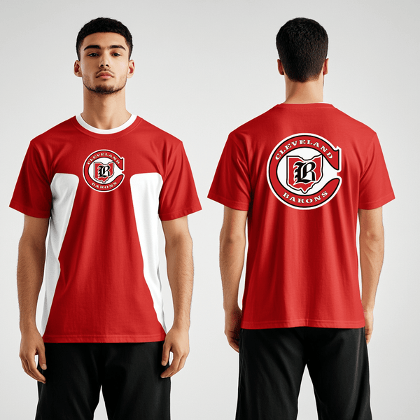 Short Sleeve Performance Polo, Cleveland Barons, Ice Hockey, Teamtime, Team time, sublimation, custom sports apparel, team uniforms, spirit wear, spiritwear, sports uniforms, custom shirts, team store, custom team store, fundraiser sports, apparel fundraiser