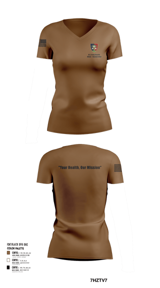 Women's Short Sleeve Vneck Shirt, U.S. Army Health Clinic - Baumholder, Army, Teamtime, Team time, sublimation, custom sports apparel, team uniforms, spirit wear, spiritwear, sports uniforms, custom shirts, team store, custom team store, fundraiser sports, apparel fundraiser