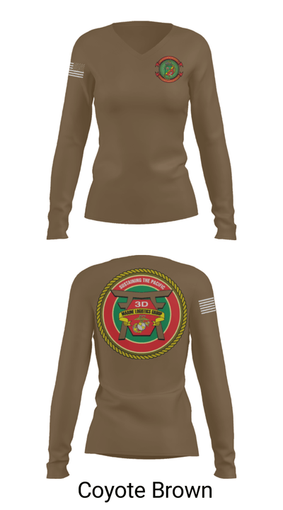 CLR 37 15553554 Women's Long Sleeve V-neck Shirt - 17