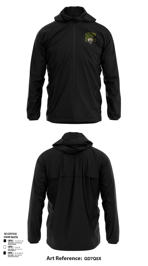 Windbreaker, Northern Adirondack Central Middle School Soccer, Men's Soccer, Teamtime, Team time, sublimation, custom sports apparel, team uniforms, spirit wear, spiritwear, sports uniforms, custom shirts, team store, custom team store, fundraiser sports, apparel fundraiser