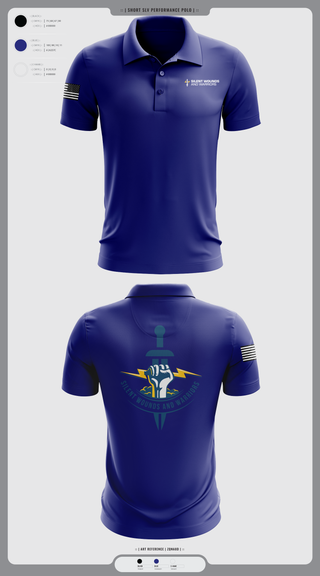 Short Sleeve Performance Polo, Silent Wounds and Warriors Foundation, , Teamtime, Team time, sublimation, custom sports apparel, team uniforms, spirit wear, spiritwear, sports uniforms, custom shirts, team store, custom team store, fundraiser sports, apparel fundraiser