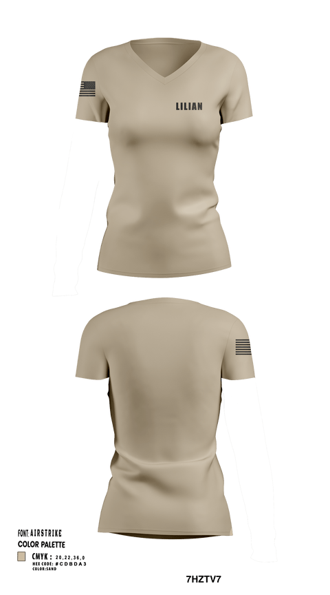 Womens Short Sleeve Vneck Shirt, LILIAN, Army, Teamtime, Team time, sublimation, custom sports apparel, team uniforms, spirit wear, spiritwear, sports uniforms, custom shirts, team store, custom team store, fundraiser sports, apparel fundraiser