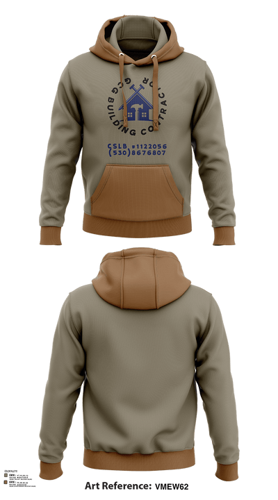 GCG BUILDING CONTRACTOR 38074769 Hoodie - 123