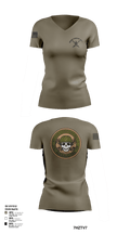 Bravo Company Det 1 Recruiting and Retention Battalion 79622456 Women's Short Sleeve V-neck Shirt - 127