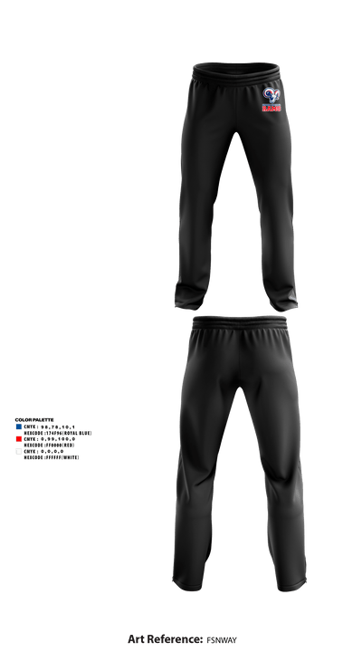 Greene Central Rams 3698079 Sweatpants - 5