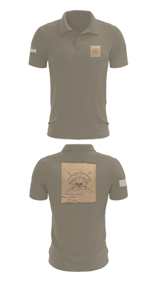 Short Sleeve Performance Polo, Los Pistoleros, Army, Teamtime, Team time, sublimation, custom sports apparel, team uniforms, spirit wear, spiritwear, sports uniforms, custom shirts, team store, custom team store, fundraiser sports, apparel fundraiser