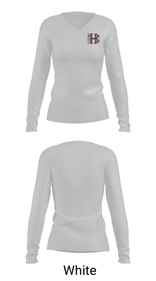 Women's Long Sleeve Vneck Shirt, Holy Cross College Tennis, Tennis, Teamtime, Team time, sublimation, custom sports apparel, team uniforms, spirit wear, spiritwear, sports uniforms, custom shirts, team store, custom team store, fundraiser sports, apparel fundraiser