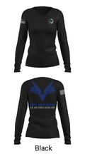 Sunlake High School Cadet Squadron 6161246 Women's Long Sleeve V-neck Shirt - 37