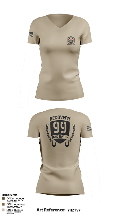 undefined Women's Short Sleeve V-neck Shirt - 7