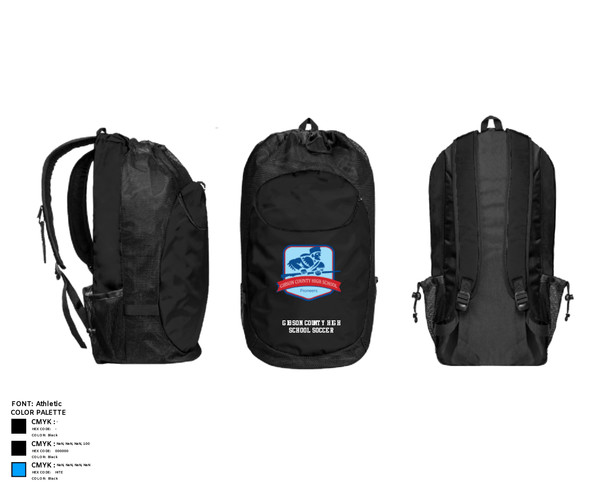 Gear Bag, Gibson County High School Soccer, Women's Soccer, Teamtime, Team time, sublimation, custom sports apparel, team uniforms, spirit wear, spiritwear, sports uniforms, custom shirts, team store, custom team store, fundraiser sports, apparel fundraiser