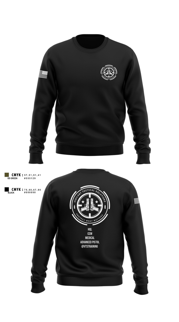 Crew Neck Sweatshirt, Vigilante Tactical Solutions, , Teamtime, Team time, sublimation, custom sports apparel, team uniforms, spirit wear, spiritwear, sports uniforms, custom shirts, team store, custom team store, fundraiser sports, apparel fundraiser