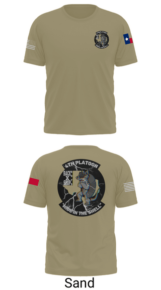 Short Sleeve Performance Shirt, 90th ASB B co 4Th Platoon, Army, Teamtime, Team time, sublimation, custom sports apparel, team uniforms, spirit wear, spiritwear, sports uniforms, custom shirts, team store, custom team store, fundraiser sports, apparel fundraiser