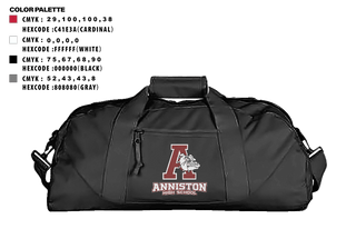 Duffle Bag, Anniston High School, Spirit Store, Teamtime, Team time, sublimation, custom sports apparel, team uniforms, spirit wear, spiritwear, sports uniforms, custom shirts, team store, custom team store, fundraiser sports, apparel fundraiser