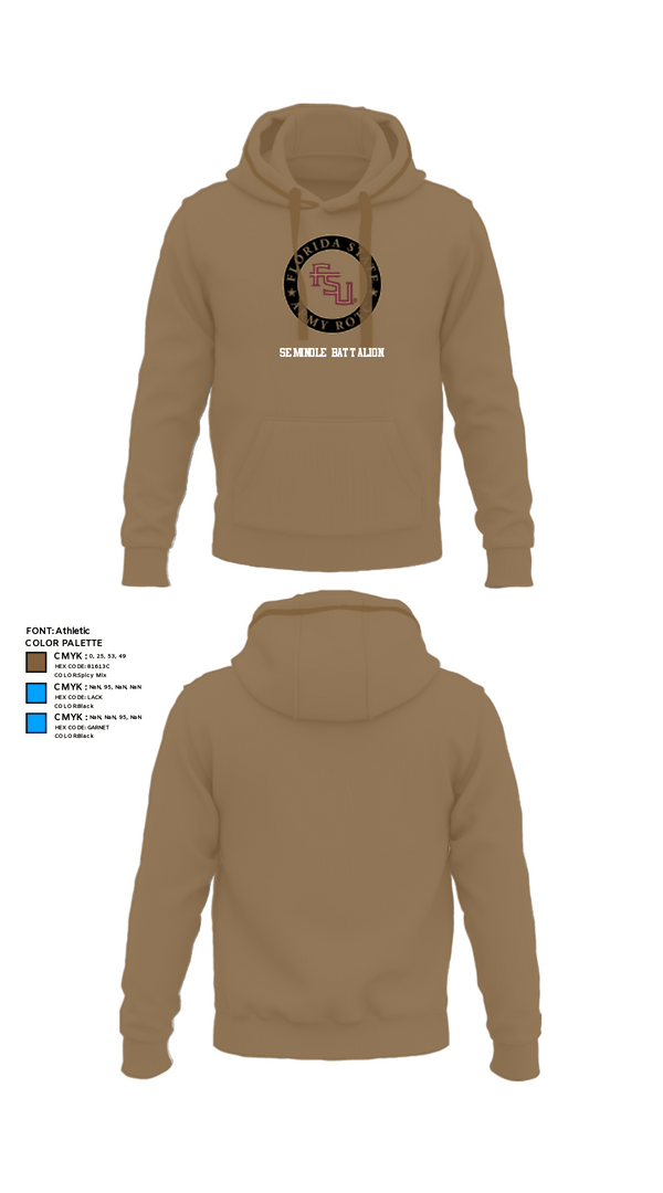 Hoodie, Seminole Battalion, Army, Teamtime, Team time, sublimation, custom sports apparel, team uniforms, spirit wear, spiritwear, sports uniforms, custom shirts, team store, custom team store, fundraiser sports, apparel fundraiser