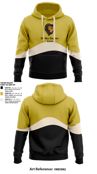 Hoodie, Shelby Golden Lions, Track & Field, Teamtime, Team time, sublimation, custom sports apparel, team uniforms, spirit wear, spiritwear, sports uniforms, custom shirts, team store, custom team store, fundraiser sports, apparel fundraiser