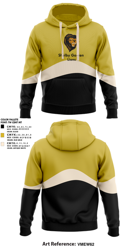 Hoodie, Shelby Golden Lions, Track & Field, Teamtime, Team time, sublimation, custom sports apparel, team uniforms, spirit wear, spiritwear, sports uniforms, custom shirts, team store, custom team store, fundraiser sports, apparel fundraiser