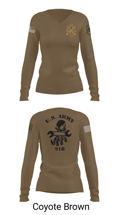 411TH 46316966 Women's Long Sleeve V-neck Shirt - 17