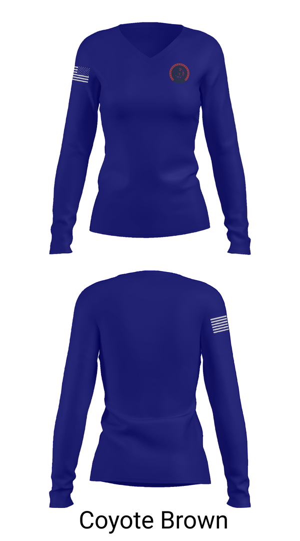 Womens Long Sleeve Vneck Shirt, Springfield Township, , Teamtime, Team time, sublimation, custom sports apparel, team uniforms, spirit wear, spiritwear, sports uniforms, custom shirts, team store, custom team store, fundraiser sports, apparel fundraiser