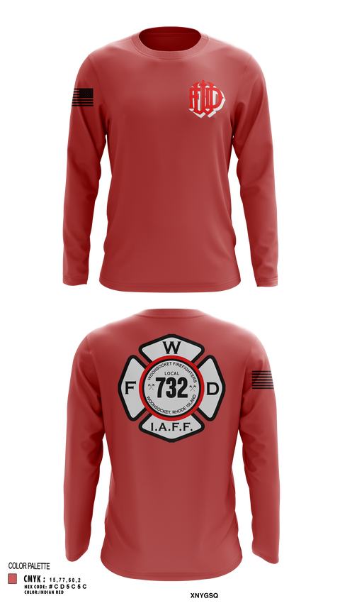 Long Sleeve Performance Shirt, Woonsocket, Fire Department, Teamtime, Team time, sublimation, custom sports apparel, team uniforms, spirit wear, spiritwear, sports uniforms, custom shirts, team store, custom team store, fundraiser sports, apparel fundraiser