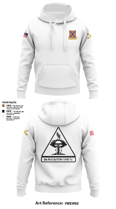 C BTRY 1/107 FA 56836205 Hoodie - 5