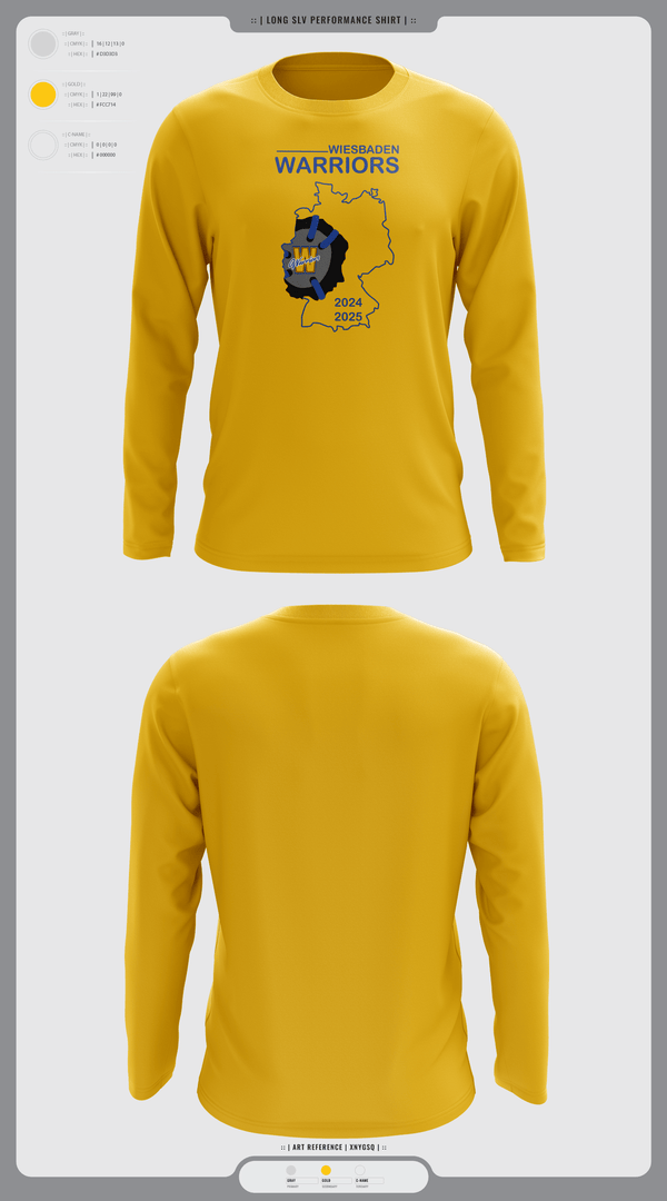 Long Sleeve Performance Shirt, Wiesbaden warriors, Wrestling, Teamtime, Team time, sublimation, custom sports apparel, team uniforms, spirit wear, spiritwear, sports uniforms, custom shirts, team store, custom team store, fundraiser sports, apparel fundraiser