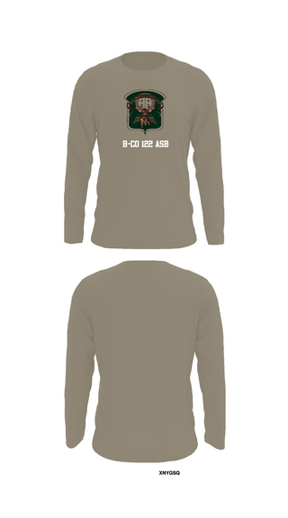 Long Sleeve Performance Shirt, B-Co 122 ASB, Army, Teamtime, Team time, sublimation, custom sports apparel, team uniforms, spirit wear, spiritwear, sports uniforms, custom shirts, team store, custom team store, fundraiser sports, apparel fundraiser