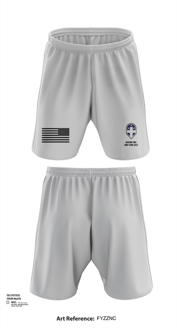 Athletic Shorts With Pockets, 343rd Medical Hospital Augmentation Detachment, , Teamtime, Team time, sublimation, custom sports apparel, team uniforms, spirit wear, spiritwear, sports uniforms, custom shirts, team store, custom team store, fundraiser sports, apparel fundraiser