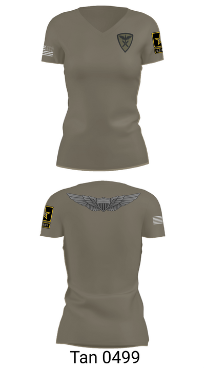 Aviators 74507029 Women's Short Sleeve V-neck Shirt - 68