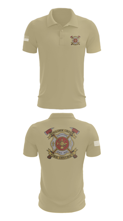 Boulder creek fire 92680239 Short Sleeve Performance Polo - 87