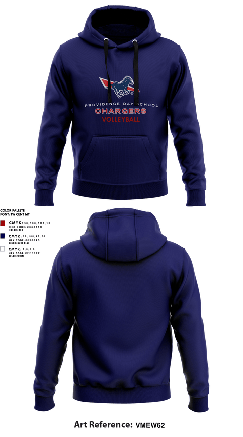 Hoodie, Providence Day School Volleyball, Women's Volleyball, Teamtime, Team time, sublimation, custom sports apparel, team uniforms, spirit wear, spiritwear, sports uniforms, custom shirts, team store, custom team store, fundraiser sports, apparel fundraiser