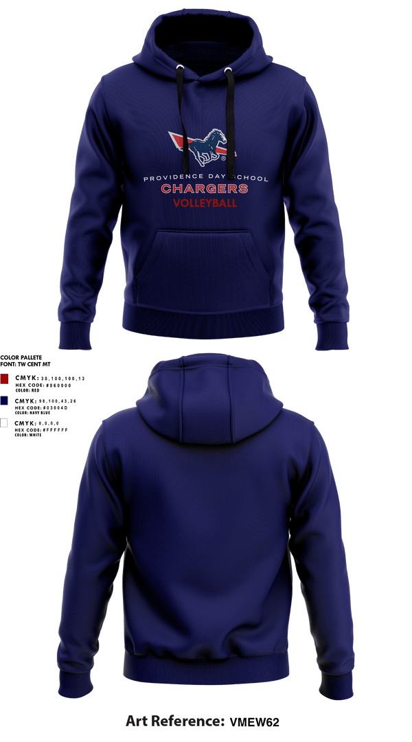 Hoodie, Providence Day School Volleyball, Women's Volleyball, Teamtime, Team time, sublimation, custom sports apparel, team uniforms, spirit wear, spiritwear, sports uniforms, custom shirts, team store, custom team store, fundraiser sports, apparel fundraiser