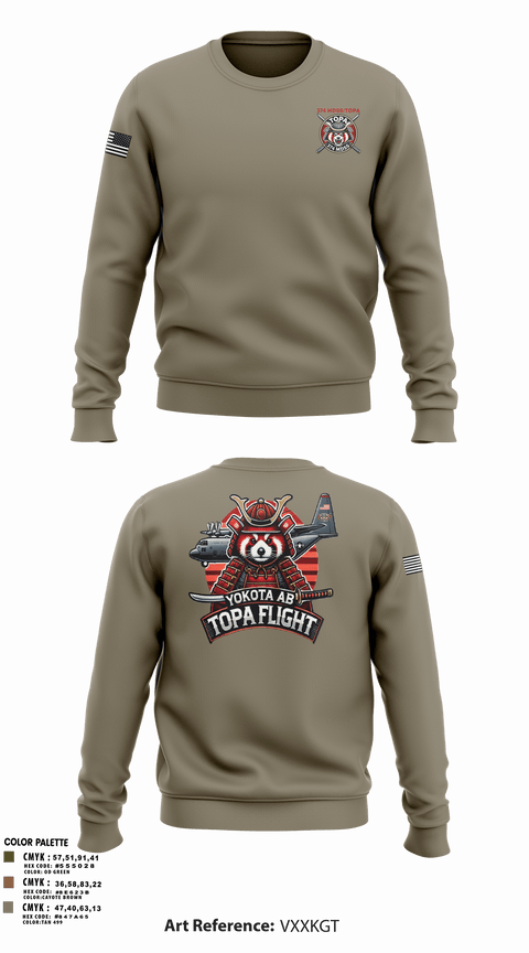 Crew Neck Sweatshirt, 374 MDSS/TOPA, Air Force, Teamtime, Team time, sublimation, custom sports apparel, team uniforms, spirit wear, spiritwear, sports uniforms, custom shirts, team store, custom team store, fundraiser sports, apparel fundraiser