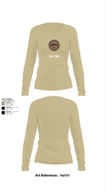 345 TRS 70386856 Women's Long Sleeve V-neck Shirt - 82