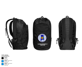 Gear Bag, Alabama Department of Corrections, Police, Teamtime, Team time, sublimation, custom sports apparel, team uniforms, spirit wear, spiritwear, sports uniforms, custom shirts, team store, custom team store, fundraiser sports, apparel fundraiser