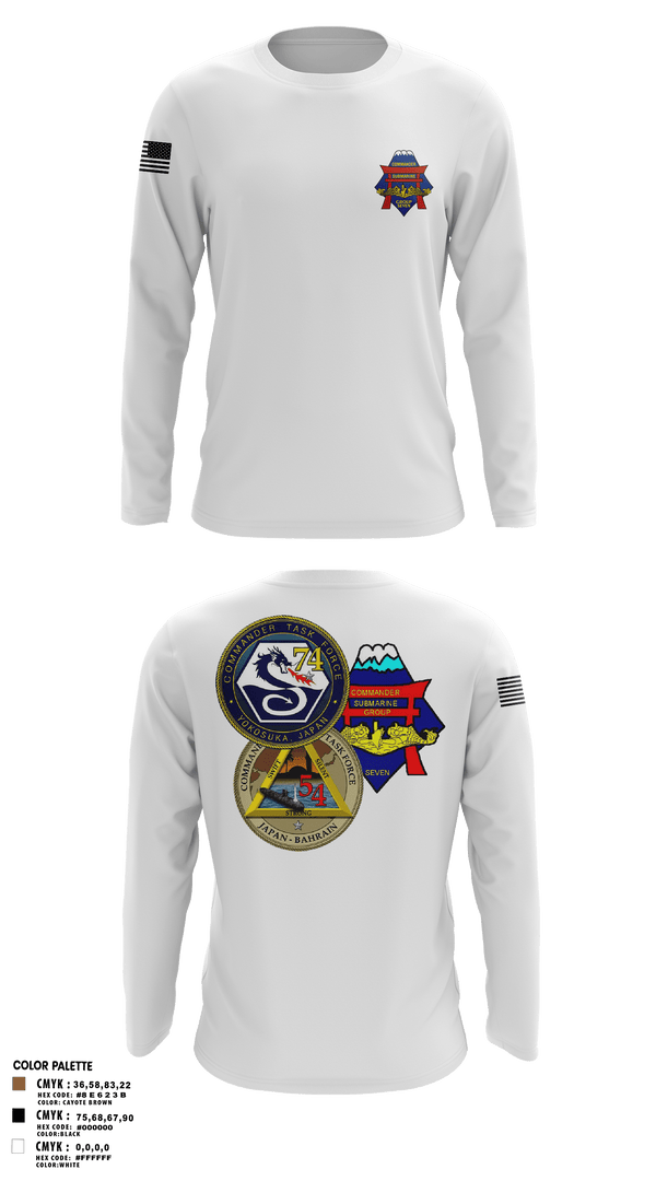 Long Sleeve Performance Polo, Submarine Group 7 N4, Navy, Teamtime, Team time, sublimation, custom sports apparel, team uniforms, spirit wear, spiritwear, sports uniforms, custom shirts, team store, custom team store, fundraiser sports, apparel fundraiser