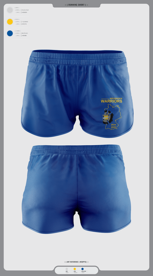 Womens Shorts, Wiesbaden warriors, Wrestling, Teamtime, Team time, sublimation, custom sports apparel, team uniforms, spirit wear, spiritwear, sports uniforms, custom shirts, team store, custom team store, fundraiser sports, apparel fundraiser