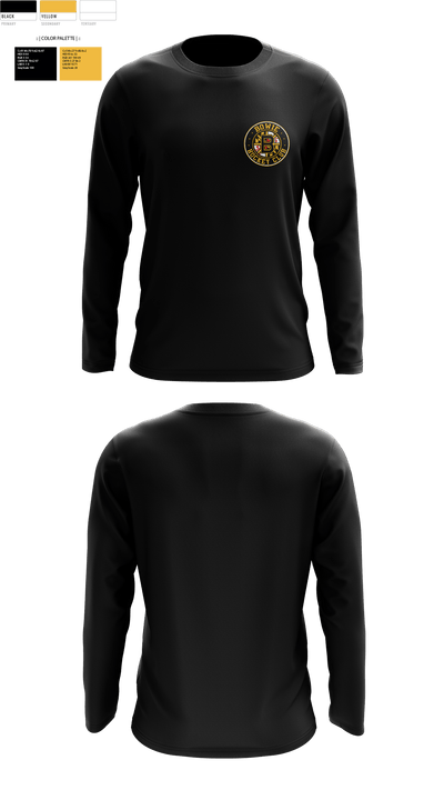 Bowie Hockey Club 60546715 Long Sleeve Performance Shirt - 2