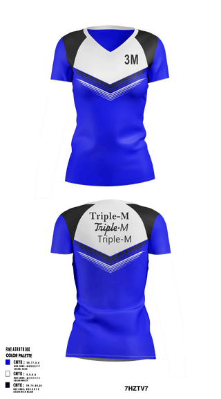 Womens Short Sleeve Vneck Shirt, Triple-M, , Teamtime, Team time, sublimation, custom sports apparel, team uniforms, spirit wear, spiritwear, sports uniforms, custom shirts, team store, custom team store, fundraiser sports, apparel fundraiser