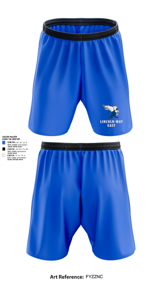 Athletic Shorts With Pockets, Lincoln-Way East, Golf, Teamtime, Team time, sublimation, custom sports apparel, team uniforms, spirit wear, spiritwear, sports uniforms, custom shirts, team store, custom team store, fundraiser sports, apparel fundraiser