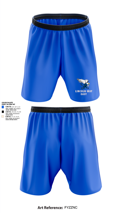 Lincoln-Way East 14532205 Athletic Shorts With Pockets - 1