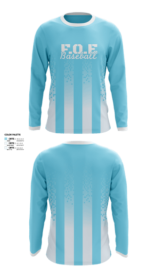 Long Sleeve Performance Shirt, F.O.E, Baseball, Teamtime, Team time, sublimation, custom sports apparel, team uniforms, spirit wear, spiritwear, sports uniforms, custom shirts, team store, custom team store, fundraiser sports, apparel fundraiser
