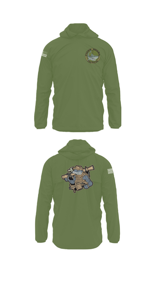 Windbreaker, Wilmington Tiger Shark, Army, Teamtime, Team time, sublimation, custom sports apparel, team uniforms, spirit wear, spiritwear, sports uniforms, custom shirts, team store, custom team store, fundraiser sports, apparel fundraiser